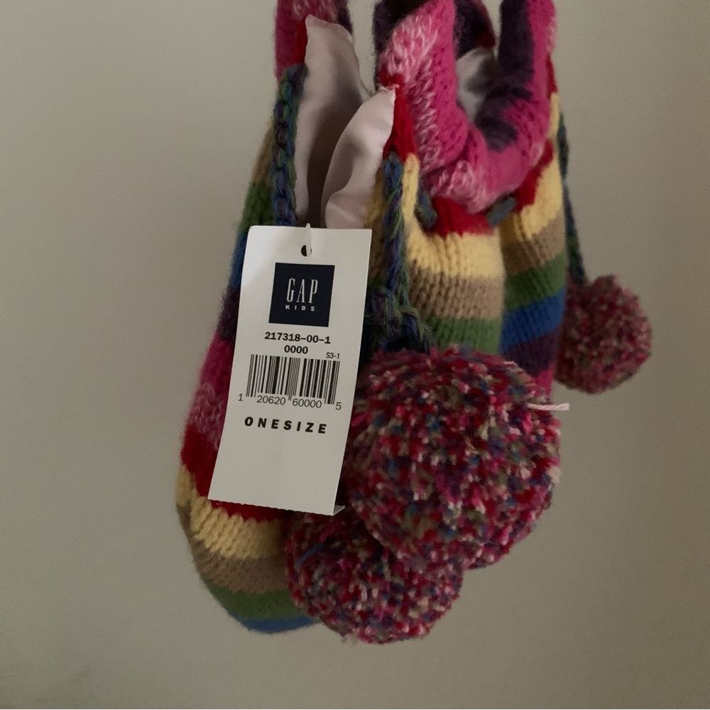 Gap Crazy Stripe Holiday 03 Colorful Rainbow Bag - Picture 2 of 12